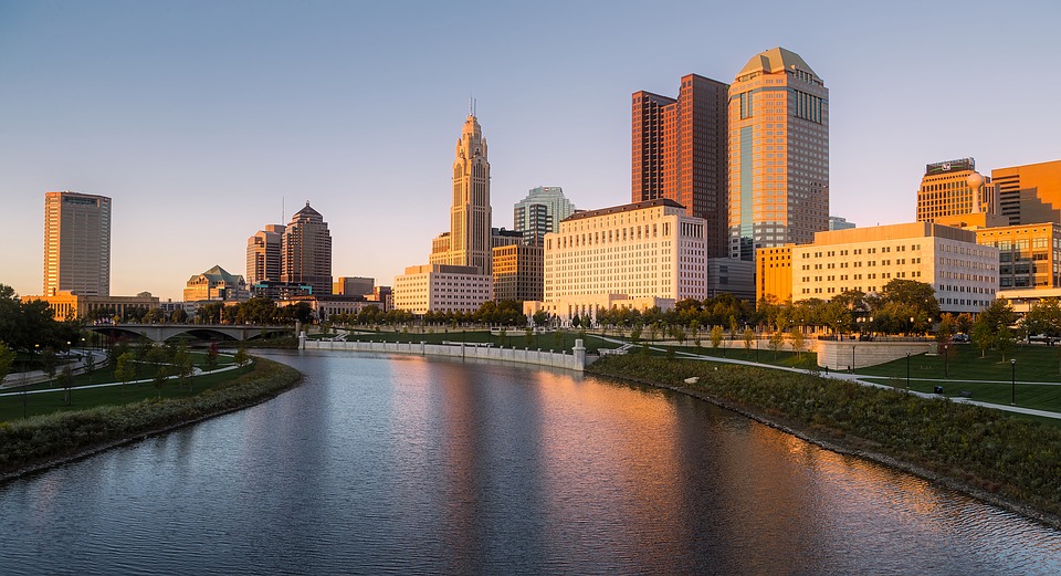 Columbus city skyline