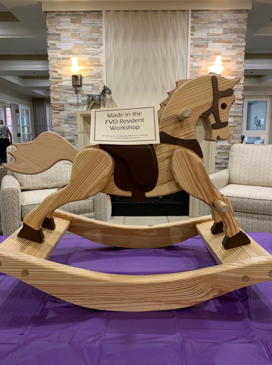 Rocking Horse made in Woodworking Workshop