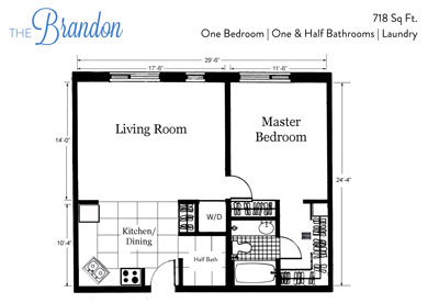Floor plan of the Open Plan Brandon
