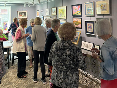 Resident art show at Friendship Village of Dublin.