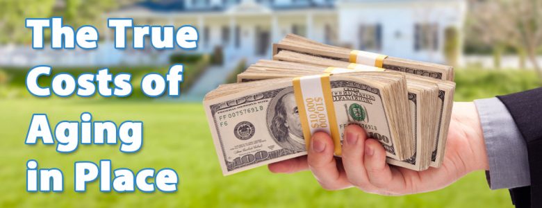 Graphic image: the true costs of aging in place