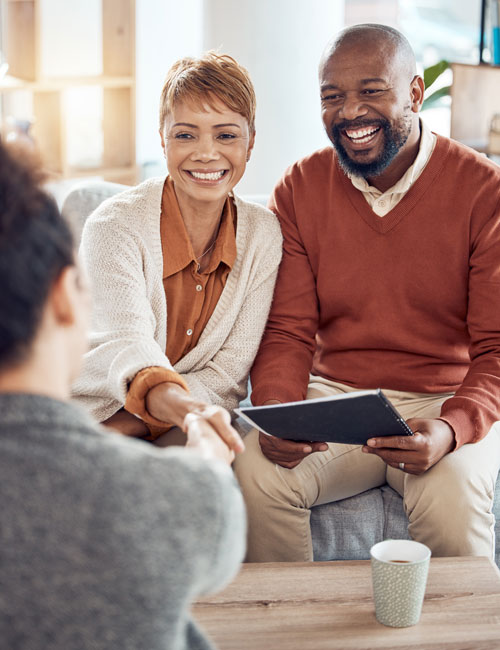 African American Couple meeting with a financial planner