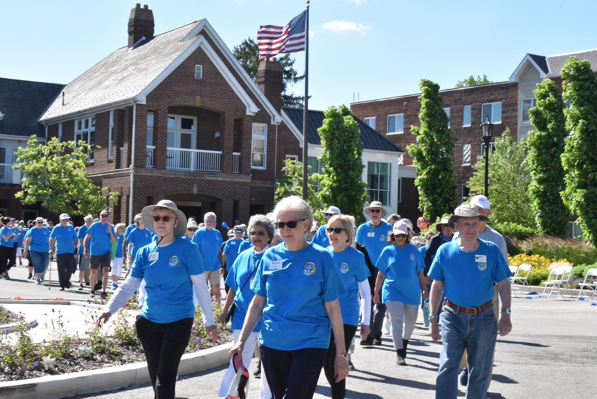Participants in The Village Way 5k