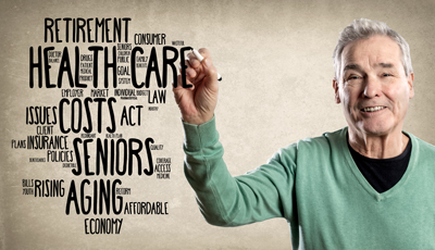 word cloud of costs of aging