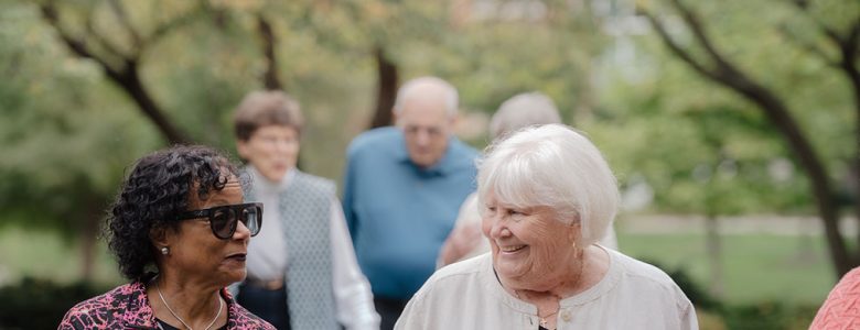 Photo of Residents walking togethr at Friendship Village of Dubin