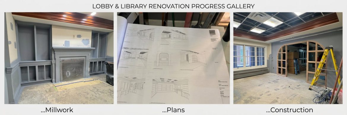 Renovation of the FVD entry, library and clubhoouse.