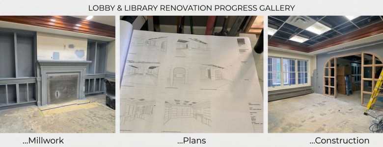 Renovation of the FVD entry, library and clubhoouse.