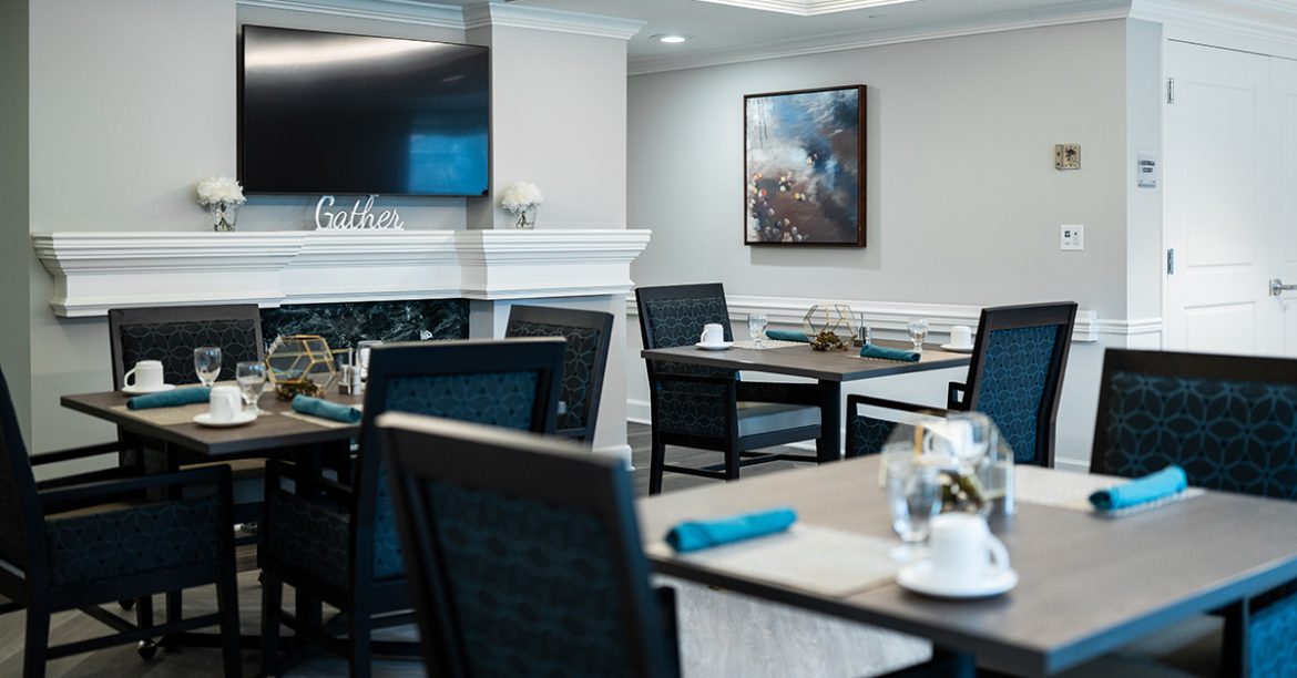 The Resident dining area at Alderwood Health & Rehab.