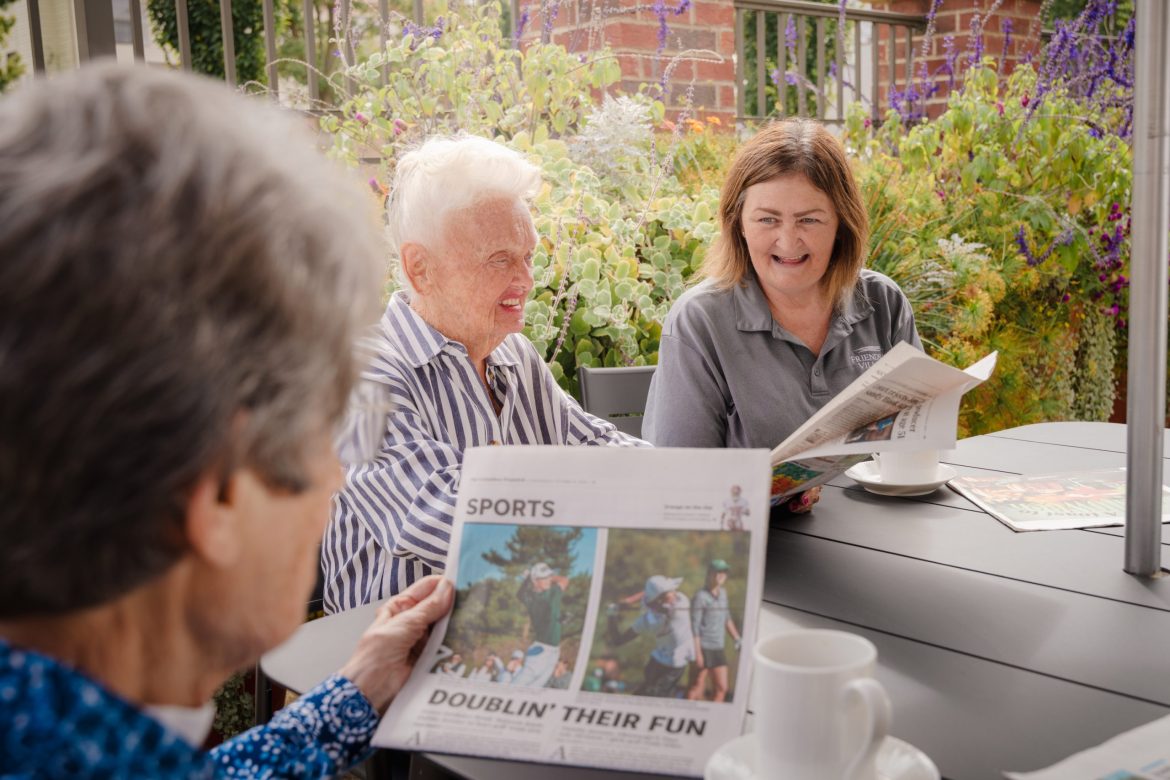 Residents engage in activity at Rowan House Memory Car.