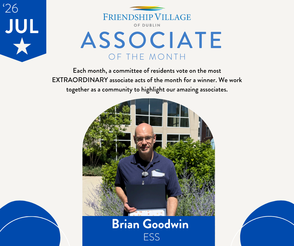 Brian Goodwin was named FVD Associate of the Month for July 2026
